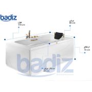 تصویر  وان جکوزی بادیز مدل ویولن