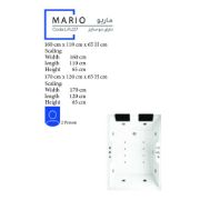 تصویر  وان جکوزی بادیز مدل ماریو سایز 160
